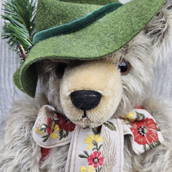 Vintage Hermann Mohair Bear The Happy Wanderer Germany Limited Musical 10954 - Picture 4 of 11